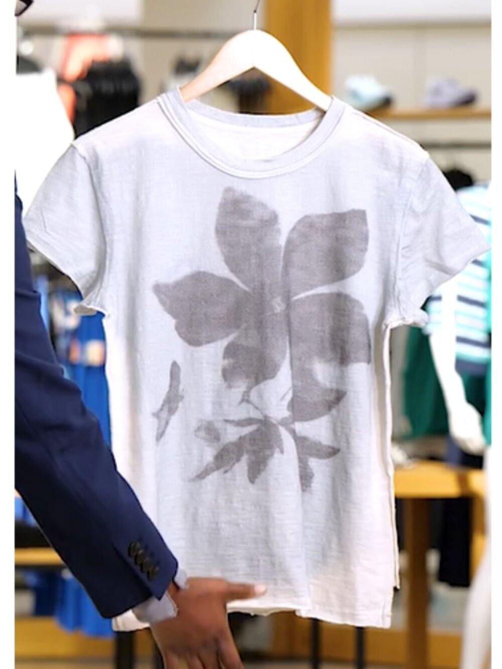 NWOT Free People Wall Flower Short Sleeve Tee Shirt S
